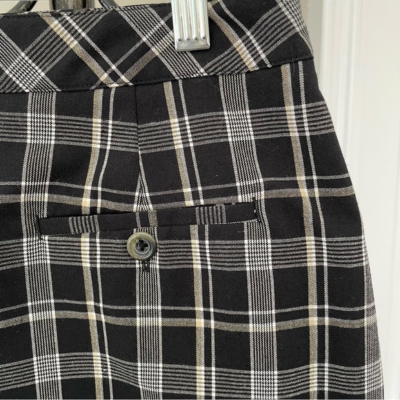 EP Pro Golf Skort Womens 4 Black Tan White Plaid Pockets Golfer Outdoors Casual - Picture 8 of 14